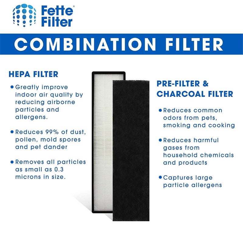 Fette Filter فلتر فيتي - FLT4825 فلتر HEPA H13 الأصلي المتوافق مع جهاز تنقية الهواء جيرم غارديان AC4825 سلسلة AC4300BPTCA AC4850PT AC4900CA CDAP4500BCA أو أورانسي فين بلاك آند ديكر BXAP148 حزمة واحدة - Image 3